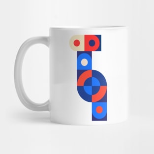 Multicolored Geometric Puzzle Mug